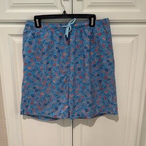 Peter Millar swim trunks  lined with pockets mens sz L